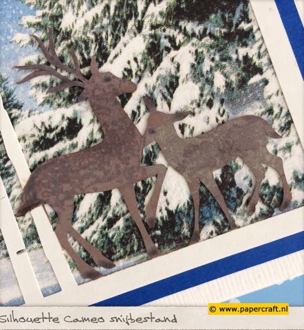 Snijbestand Silhouette Cameo Hertjes met Bomen