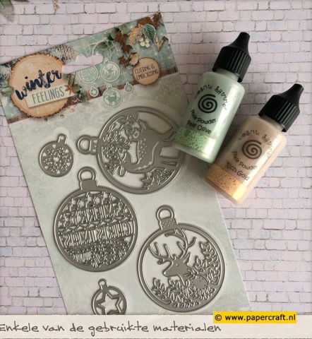 Cosmic Shimmer Pixie Powders en Stansmallen Studio Light