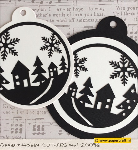 CUT-IES Stansmal 20096 Snowflake And House Round