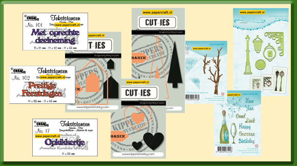 Stempels en Stanzen van Crealies, Kippers Hobby en Leane Creatief