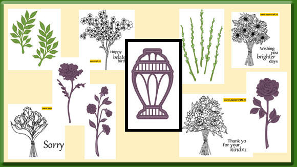 Creative Expressions Bloemen Mallen en Stempels