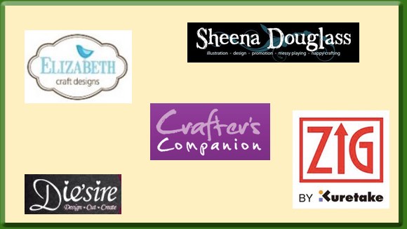Crafter's Companion, Die-sire, Zig Kuretake, Sheena Douglas