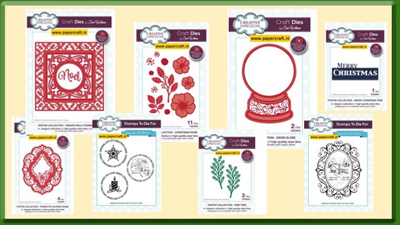 Kerst producten uit de Creative Expressions Festive Collection