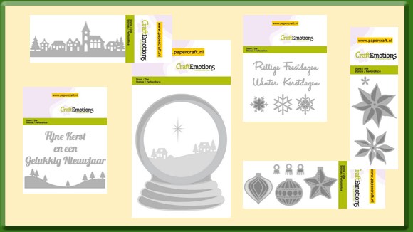 CraftEmotions Stansmallen voor Kerst