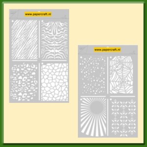 Joy! Crafts ATC-stencils voor het maken van Achtergronden