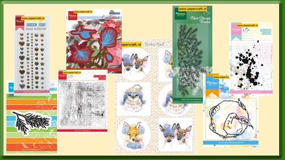 Marianne Design Mallen Stempels Knipvellen September 2016