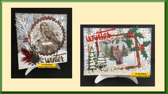 Voorbeeldkaarten Kerst met Paper Stack Christmas Nature