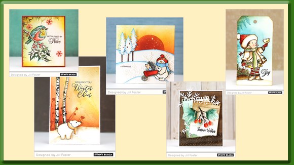 Voorbeeldkaarten Kerst van Penny Black