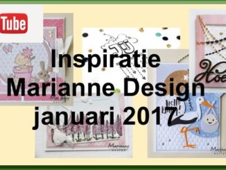 Voorbeeldkaarten Marianne Design Youtube januari 2017