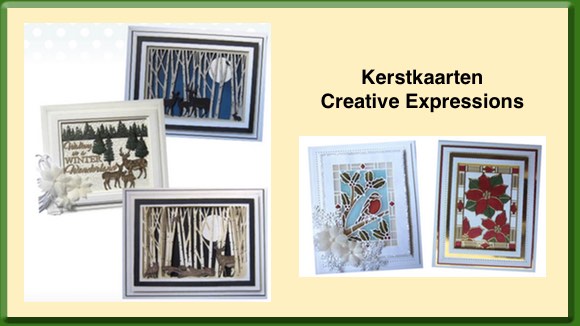 Voorbeeldkaarten Kerst Creative Expressions