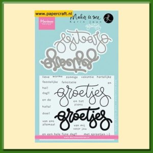 Marianne Design Karin Joan Stempel Stansmal Groetjes