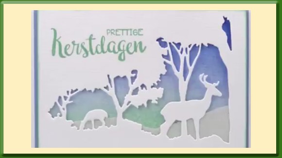Nellie Snellen Voorbeeldkaart Kerstlandschap 
