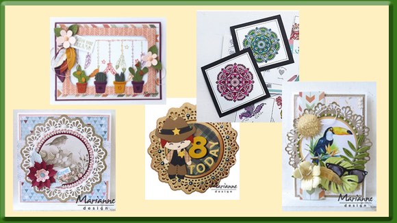 Marianne Design Voorbeeldkaarten Juli collectie