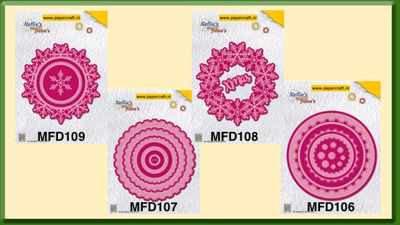 Nellie Snellen Multi Frame Dies Kerst en Doily