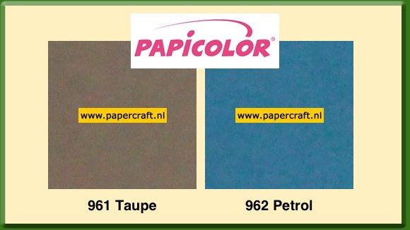 Papicolor Original Nieuwe Kleuren Taupe en Petrol