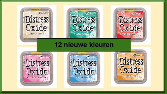 Tim Holtz Distress Oxide Stempelinkt nieuwe kleueren