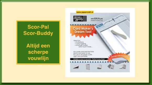 Scor-Buddy van Scor-Pal voor het Vouwen van Kaarten