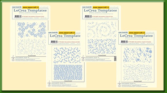 Leane Creatief Stencils voor het maken van Achtergronden