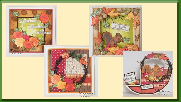 Marianne Design Voorbeeldkaarten Herfst Layered Stamps