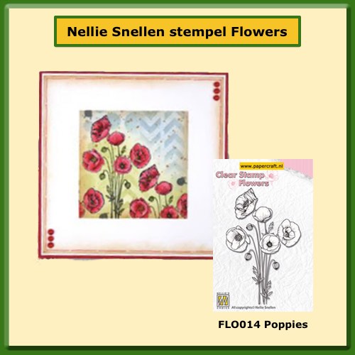 Nellie Snellen Stempel FLO014 Poppies