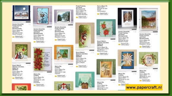 Penny Black Pinterest bord Voorbeeldkaarten