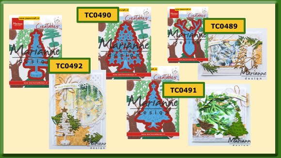 Marianne Design Kerstbomen Stansmallen
