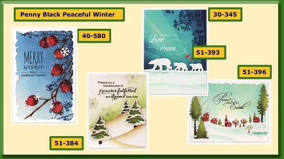Penny Black Voorbeeldkaarten Mallen Peaceful Winter