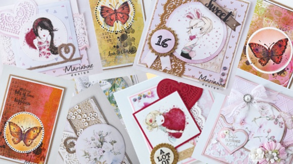 Marianne Design Januari 2018 Voorbeeldkaarten