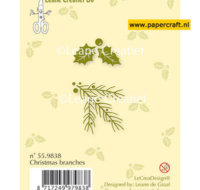 Stempel Christmas Branches van Leane Creatief