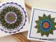 Kaarten met ingekleurde Mandala's