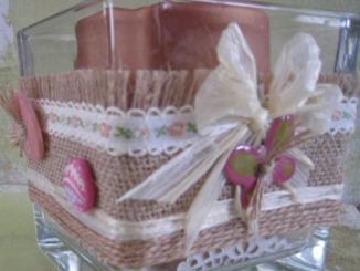 Kaars in glas met Jute als Sfeerlichtje