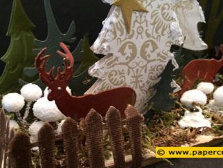 Winters Tafereel met MDF Tree Set Sutch Doobadoo