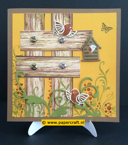 Papier Blok Vintage Wood