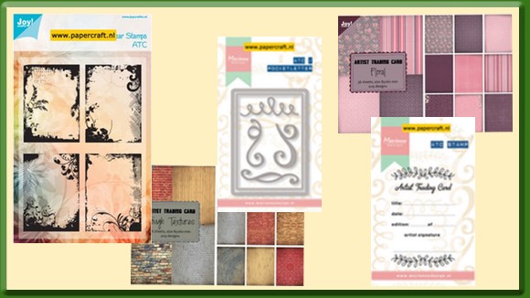Stempels, Papier en Mallen voor ATC-kaartjes