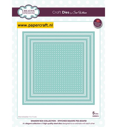 Creative Expressions Die Stiched Squares Peg Board