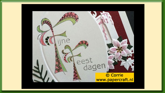 Doodle Stempel Prettige Feestdagen van Leane Creatief