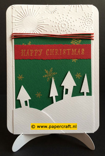 Winters landschap uitgesneden met Silhouette Cameo