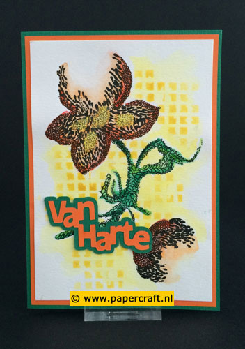 Zendoodle kaart met Marianne Design Stempel