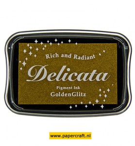 Stempelkussen Delicata Golden Glitz van Tsukineko