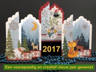 Z-fold Kaarten om u fijne feestdagen te wensen