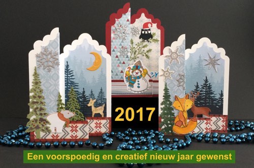 Z-fold Kaarten om u fijne feestdagen te wensen