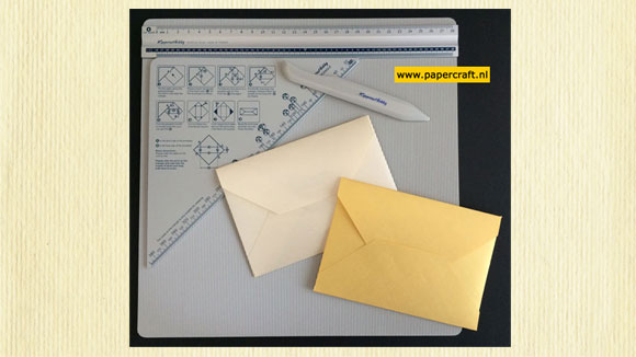 Envelop maken met Scoring Board Tool Set