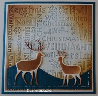 Nellie Snellen Embossingfolder Tekst Kerst