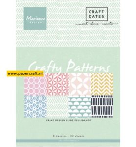 Papierblok Crafty Patterns van Eline Pellinkof PB7054