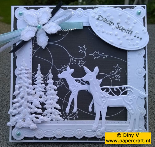 Kerstkaart met Creative Expressions mallen