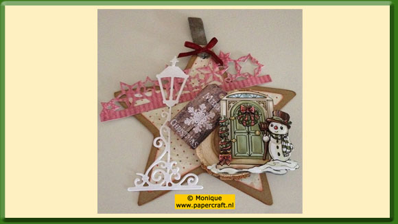 Voorbeeldkaart Kerstster als Kaart